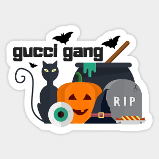 gucci gang design Sticker